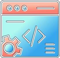 icono de vector de desarrollo web