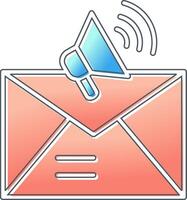 icono de vector de marketing por correo electrónico