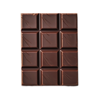 AI generated Transparent Dark Chocolate Pieces Isolation png