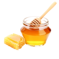 AI generated Sweet Honey Jar in Transparent Format png