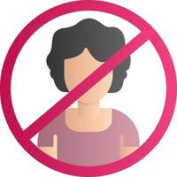 Person Not Allowed Vector Icon