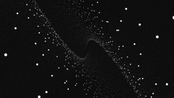 Movement of points in space. Movement of three-dimensional plexus particles video