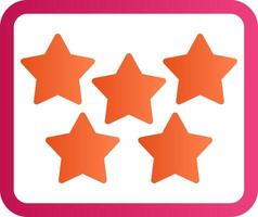 Five Star Vector Icon