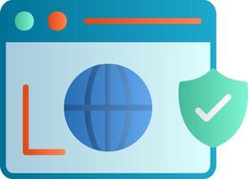 Secure  Browser Vector Icon