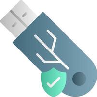 Usb Secure Vector Icon