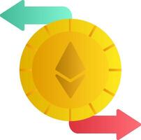 ethereum intercambiar vector icono