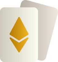 Ethereum Cards Vector Icon