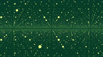astratto bellissimo geometrico sfondo con in movimento punti. plesso fantasia astratto tecnologia. astratto animazione con punti video