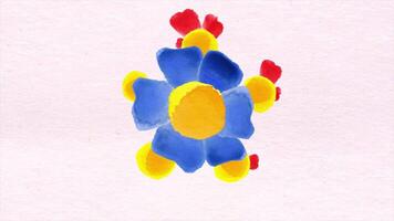 hoch Definition abstrakt cgi Bewegung Hintergründe. Blume Formation spiralförmig. abstrakt Blumen Animation video