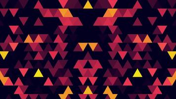 Abstract background of 8-bit minimalism triangles. Abstract geometric shapes, abstract background from geometric shapes in seamless loop video