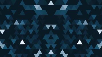 abstrakt bakgrund av 8-bitars minimalism trianglar. abstrakt geometrisk former, abstrakt bakgrund från geometrisk former i sömlös slinga video
