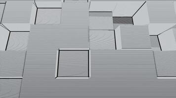 abstrakt Hintergrund von Weiß geometrisch Oberfläche. Computer generiert nahtlos Schleife abstrakt Bewegung Hintergrund video