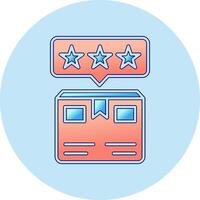 Delivery Box Rating Vector Icon