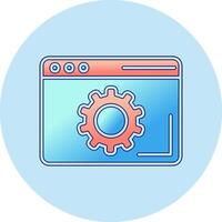 Browser Setting Vector Icon