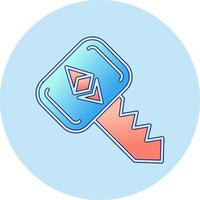 Ethereum Key Vector Icon