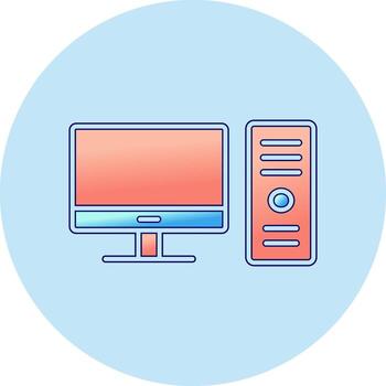Computer Vector Icon