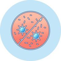 antibacteriano vector icono