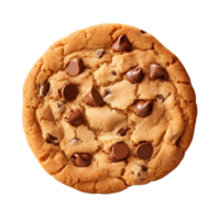 ai generado despejado chocolate chip galletas png