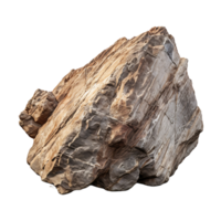 AI generated Mighty Rock Cutout, Isolated Heavy Rock with a Clear Background png