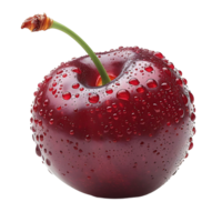 AI generated Sliced Sweetness, Cherry Cut Out with Transparency png