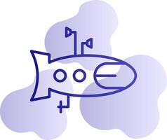 icono de vector submarino