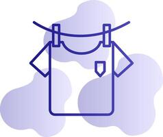 Lavado ropa vector icono