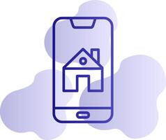 Smartphone House Control Vector Icon