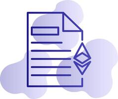 Ethereum Document Vector Icon