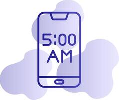 icono de vector de alarma de teléfono inteligente