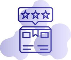 Delivery Box Rating Vector Icon