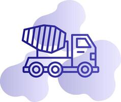 Mixer Truck Vector Icon