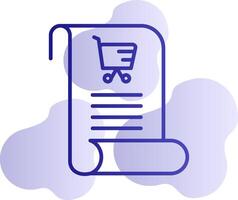 icono de vector de lista de compras