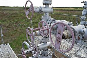 Equipment of an oil well photo