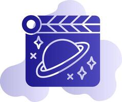 espacio película vector icono