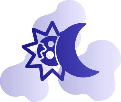 icono de vector de eclipse