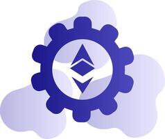 ethereum ajuste vector icono