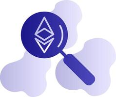 Ethereum Search Vector Icon