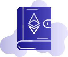 ethereum libro vector icono