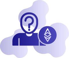 desconocido ethereum propietario vector icono