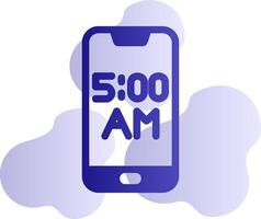 Smartphone Alarm Vector Icon