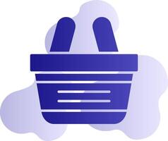 icono de vector de cesta de compras