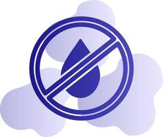 No Water Vector Icon