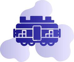 tren carga vector icono