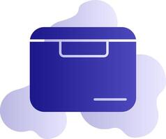 icono de vector de caja de entrega