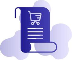 icono de vector de lista de compras