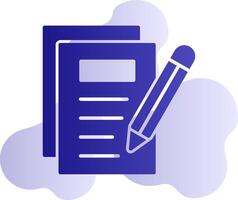 Notes Writing Vector Icon