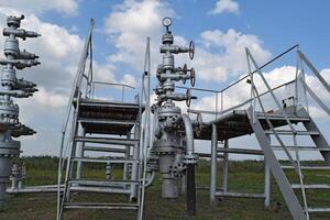 Equipment of an oil well photo