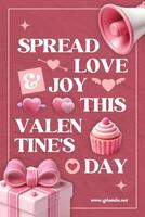Greeting Card Valentines Day Pinterest template