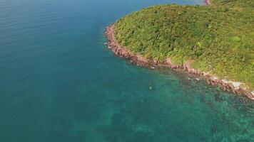 tropical île paradis aérien vue video