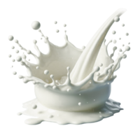 White Milk Splash on transparent Background png